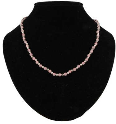 Edelstenen Ketting Rozenkwarts - Ibiza love