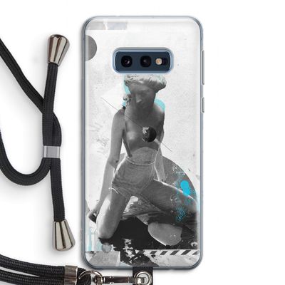 I will not feel a thing: Samsung Galaxy S10e Transparant Hoesje met koord