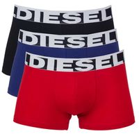 Diesel Boxershort Shawn 3-pack rood-blauw-zwart