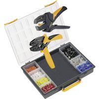 Weidmüller CRIMP-SET PZ 6/5 9028740000 Krimptangset Adereindhulzen 25 tot 60 mm² Incl. striptang, Incl. krimp-assortiment met koffer