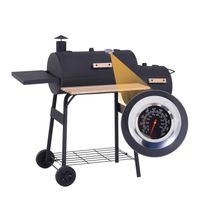 Smoker Barbecue - Houtskool grill - Smoker - Rookoven - Met schoorsteen - 124 x 53 x 108 cm - thumbnail