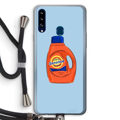 Ultra Sensitive: Samsung Galaxy A20s Transparant Hoesje met koord