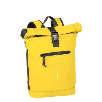New Rebels Mart New York Geel 21L Rugtas Rolltop Waterafstotend Laptop 15.6"