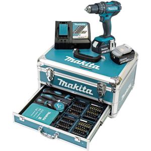 Makita DHP482RFX9 Accu klop-/schroefboormachine 18V 3.0Ah in aluminium koffer + accessoireset