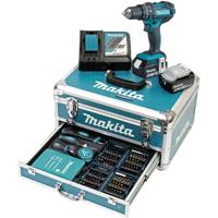 Makita DHP482RFX9 Accu klop-/schroefboormachine 18V 3.0Ah in aluminium koffer + accessoireset Makita DHP482RFX9 Accu klop-/schroefboormachine 18V 3.0Ah in aluminium koffer + accessoireset