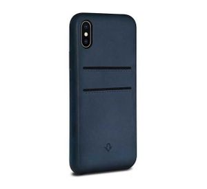 Twelve South Relaxed Leather pockets iPhone X / XS Indigo