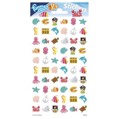 Totum Stickervel puffy - oceaan