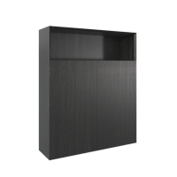 Balmani Fila zwevende badkamerkast fineer zwarte eik 100 x 30 x 120 cm