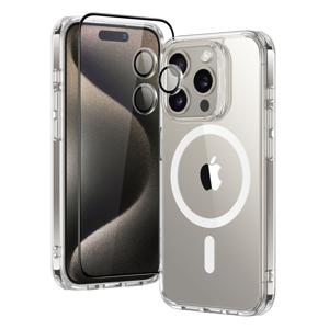 iPhone 15 Pro Classic Hybrid Case Set (HaloLock) Clear