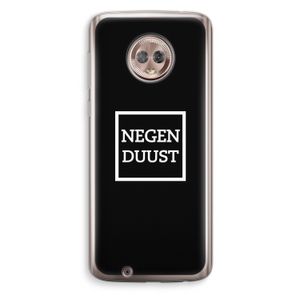 Negenduust black: Motorola Moto G6 Transparant Hoesje