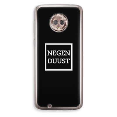 Negenduust black: Motorola Moto G6 Transparant Hoesje