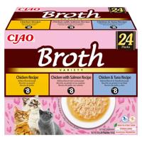 INABA Ciao Broth with chicken, salmon and tuna - Kattensnoepje - 24x40g