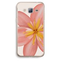 Pink Ellila Flower: Samsung Galaxy J3 (2016) Transparant Hoesje
