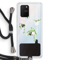 Hang In There: Samsung Galaxy S10 Lite Transparant Hoesje met koord