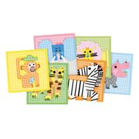 Playmais mosaic kaarten versieren zoo