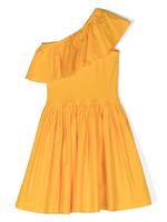 Molo robe volantée Chloey à une épaule - Jaune