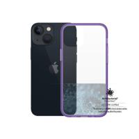 iPhone 13 Mini PanzerGlass ClearCase Antibacterieel Hoesje - Paars / Doorzichtig