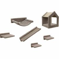 Krabpaal voor katten Kerbl MONTE BALDO Grijs (6 Stuks)