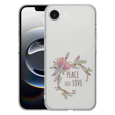 TPU Hoesje iPhone 16e - Boho Text Backcover