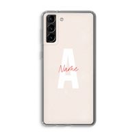 Strawberry Milkshake: Samsung Galaxy S21 Plus Transparant Hoesje
