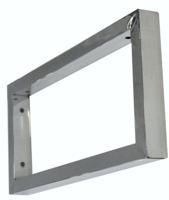 Wiesbaden Chroom vierkante supportbeugel 46x22