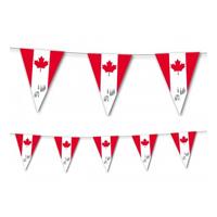 Canada vlaggenlijn - 4x - 3,5 meter - papier - decoratie slinger - Feestartikelen/versiering
