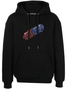 God's Masterful Children hoodie Pill à ornements en cristal - Noir