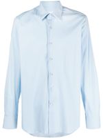 Prada chemise boutonnée à manches longues - Bleu - thumbnail