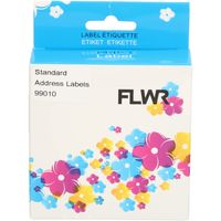 FLWR Dymo 99010 28 mm x 89 mm wit labels - thumbnail