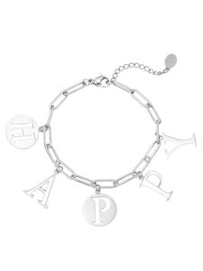 Armband Happy Zilver