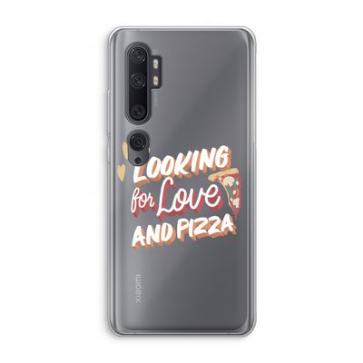 Pizza is the answer: Xiaomi Mi Note 10 Transparant Hoesje