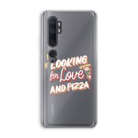 Pizza is the answer: Xiaomi Mi Note 10 Transparant Hoesje