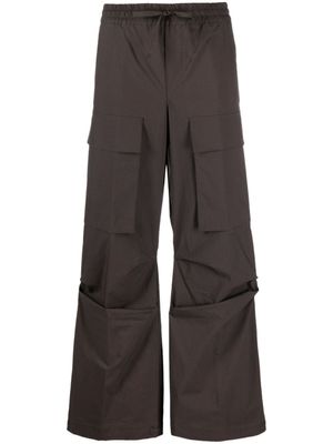 P.A.R.O.S.H. pantalon droit à poches cargo - Marron