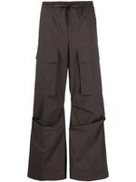 P.A.R.O.S.H. pantalon droit à poches cargo - Marron