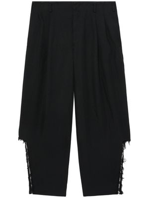 Black Comme Des Garçons pantalon sarouel à taille haute - Noir