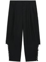 Black Comme Des Garçons pantalon sarouel à taille haute - Noir