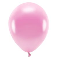 200x Lichtroze ballonnen 26 cm eco/biologisch afbreekbaar