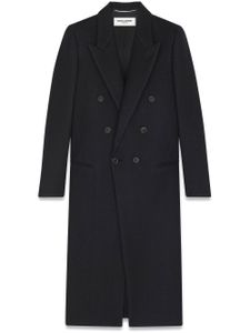 Saint Laurent trench à boutonnière croisée - Noir