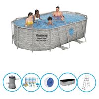 Bestway Zwembad Power Steel Swim Vista - Zwembadpakket - 427x250x100 cm - thumbnail