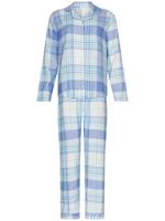 Flanellen doorknooppyjama ruiten