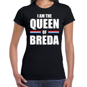 Zwart I am the Queen of Breda t-shirt - Koningsdag shirt voor dames 2XL  -