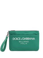 Dolce & Gabbana pochette à logo imprimé - Vert - thumbnail