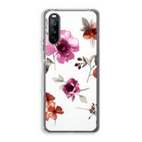 Geschilderde bloemen: Sony Xperia 10 III Transparant Hoesje