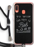 Risk loss: Samsung Galaxy A20e Transparant Hoesje met koord