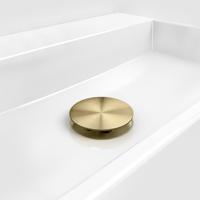 Afvoerplug Niet Afsluitbaar Clou Goud Geborsteld Goud PVD Clou