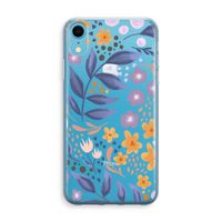 Flowers with blue leaves: iPhone XR Transparant Hoesje