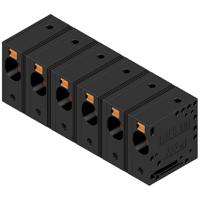 Weidmüller 2500660000 Veerkrachtklemblok 16 mm² Aantal polen 6 Zwart 10 stuk(s)