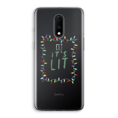 It's Lit: OnePlus 7 Transparant Hoesje