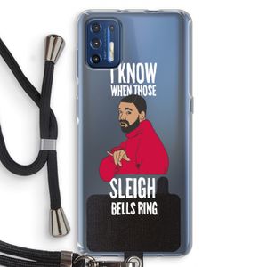 Sleigh Bells Ring: Motorola Moto G9 Plus Transparant Hoesje met koord