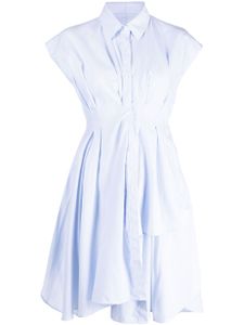 JNBY robe volantée à taille cintrée - Bleu